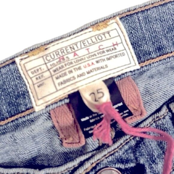 Current/Elliott X Hatch Distressed Cropped Denim Maternity Jeans - Picture 6 of 6